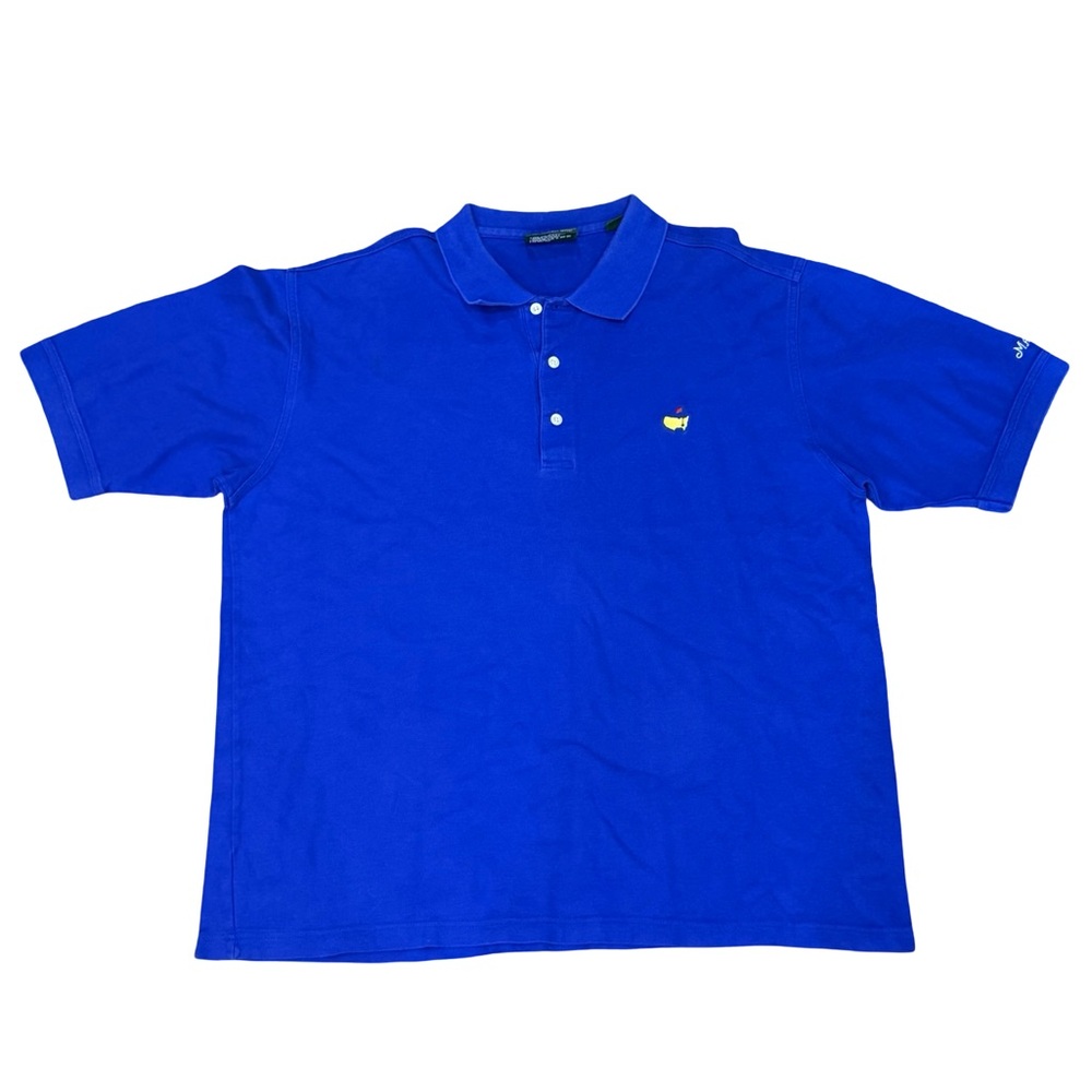 ⛳️ Masters Collection Vintage Royal Blue Polo Shirt Men’s XL - Picture 2 of 10